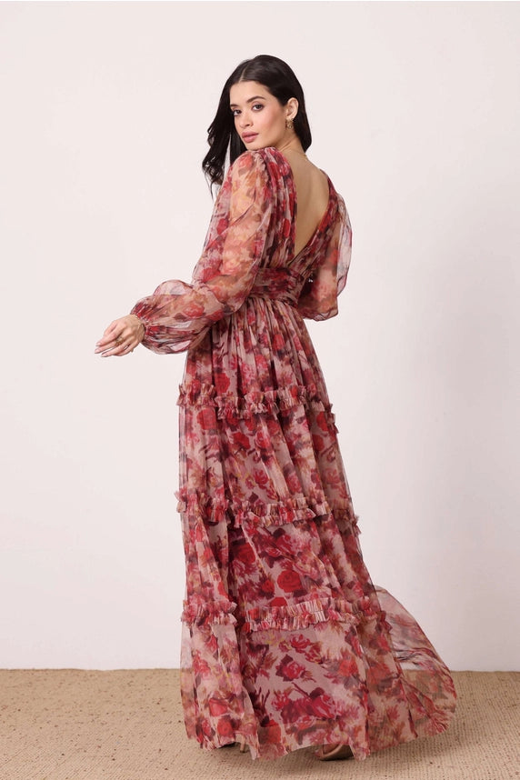 Lydia Rose Floral Maxi Dress – Rose Multi
