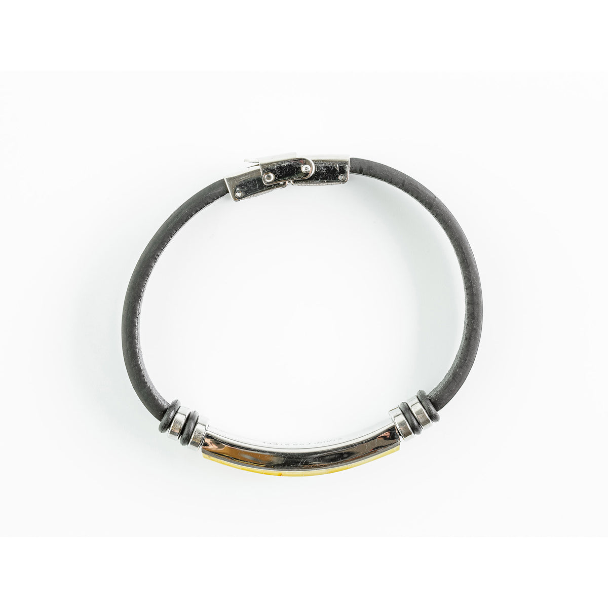 Men’s Natural Baltic Amber Mosaic Leather Bracelet – Cherry Red