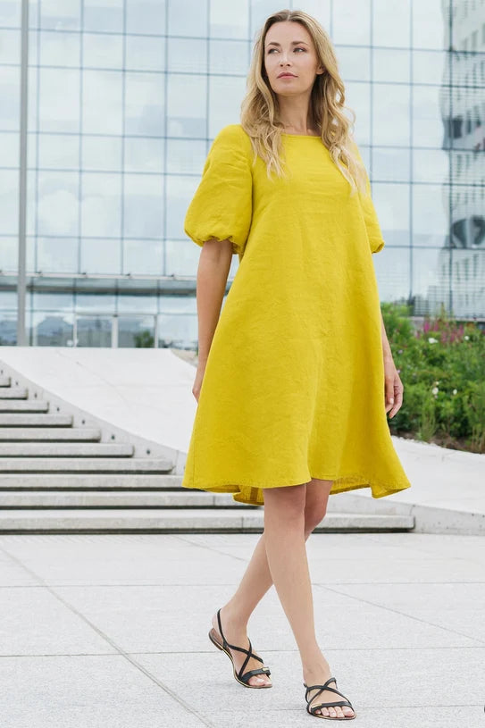 The Madre Relaxed Linen Dress