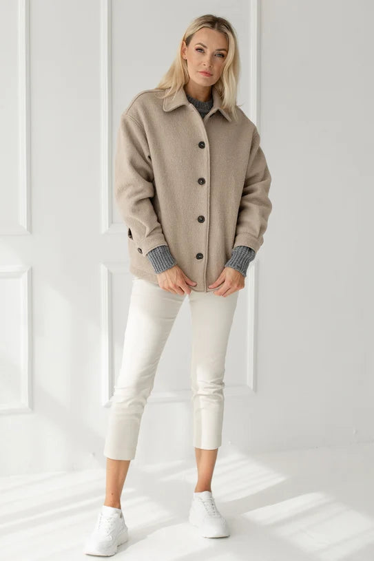 The Edita Wool Coat – Beige