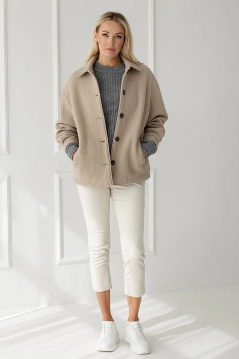 The Edita Wool Coat – Beige