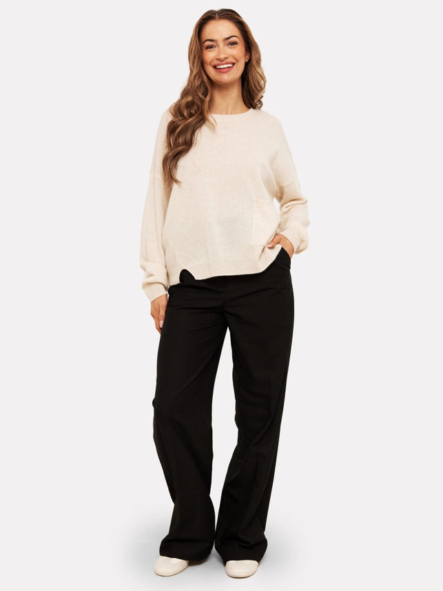 Relaxed Mongolian Cashmere Crew-Neck Jumper