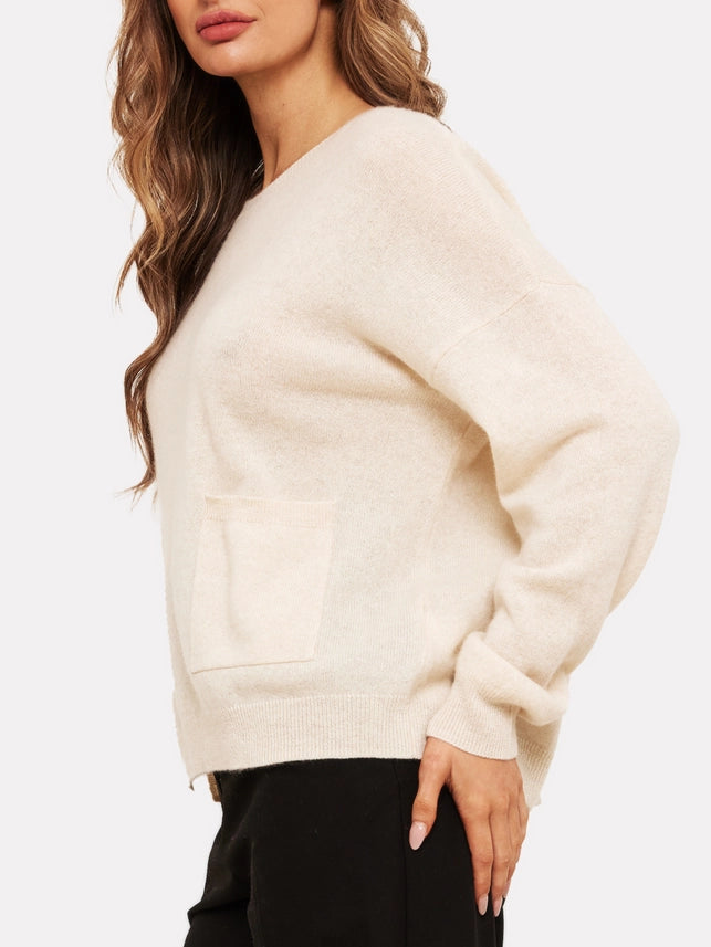 Relaxed Mongolian Cashmere Crew-Neck Jumper