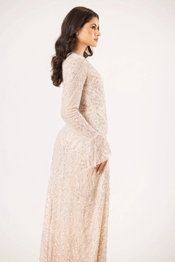 Diane Embellished Maxi Dress – Mink