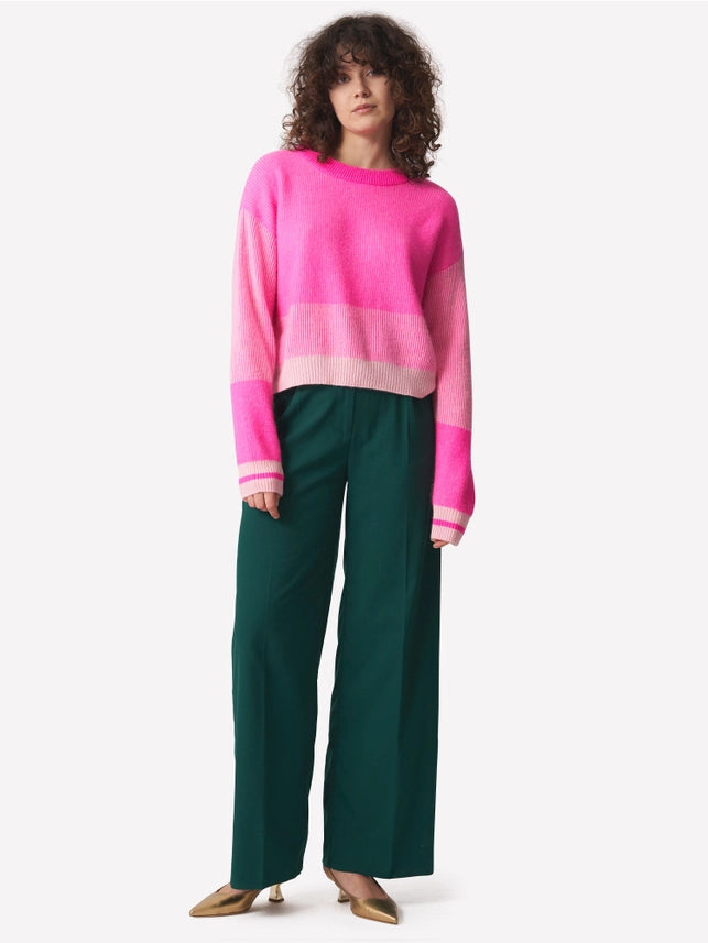 Marlie Plaited Crew Neck Jumper
