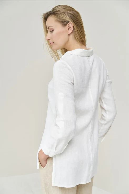 The Kelly Soft Linen Shirt – White