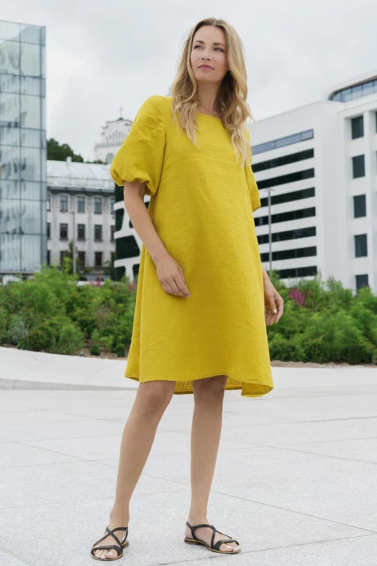The Madre Relaxed Linen Dress