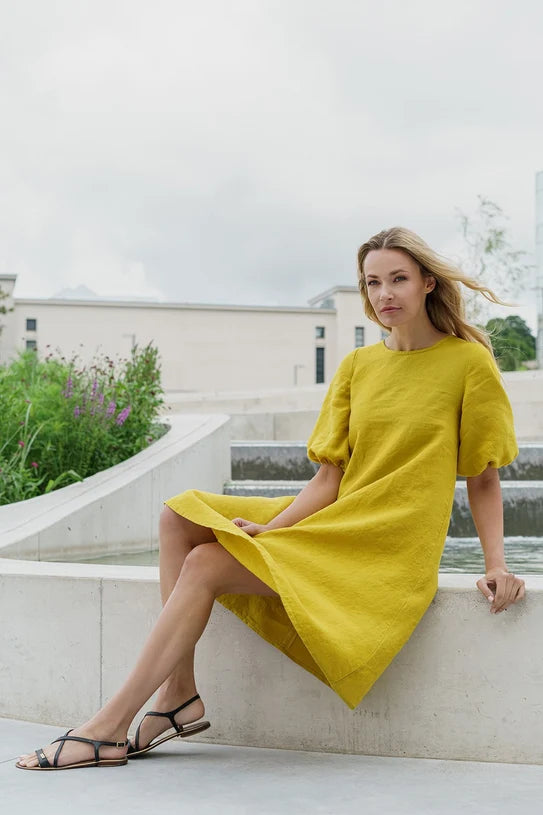 The Madre Relaxed Linen Dress