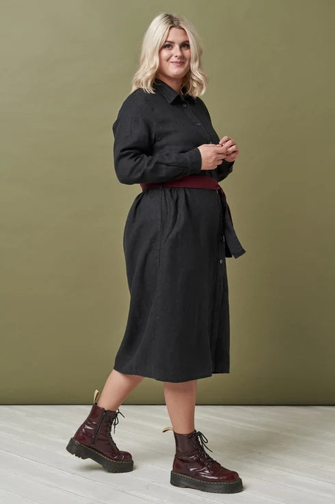 The Nika Linen Shirt Dress