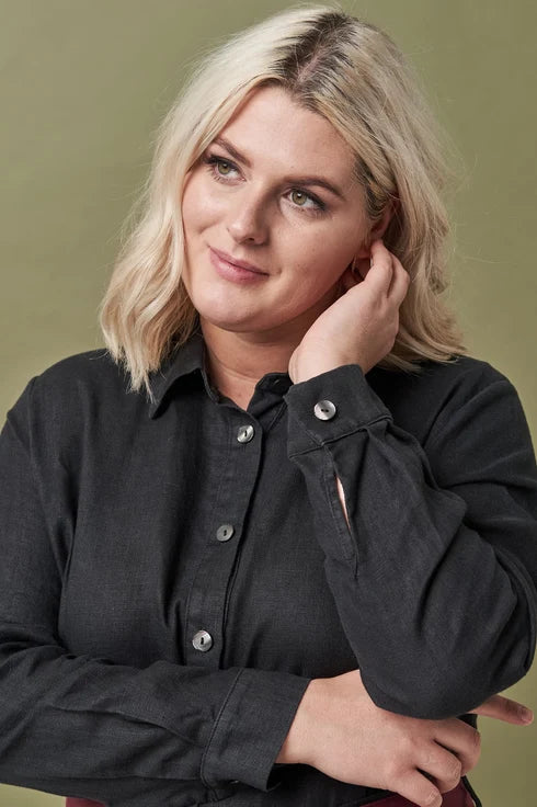 The Nika Linen Shirt Dress