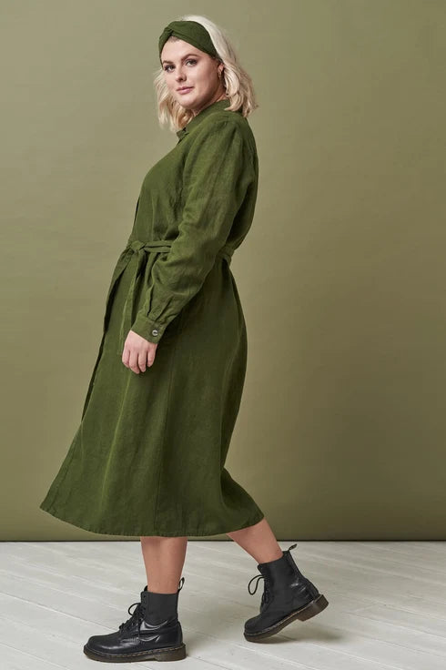The Nika Linen Shirt Dress