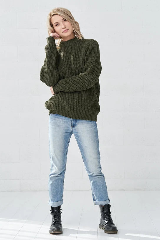 The Alexander Merino Wool Sweater – Olive