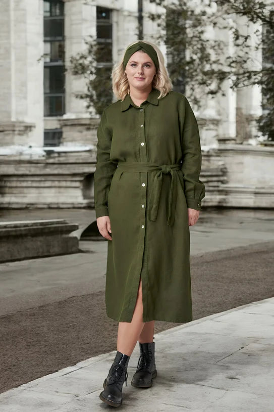 The Nika Linen Shirt Dress