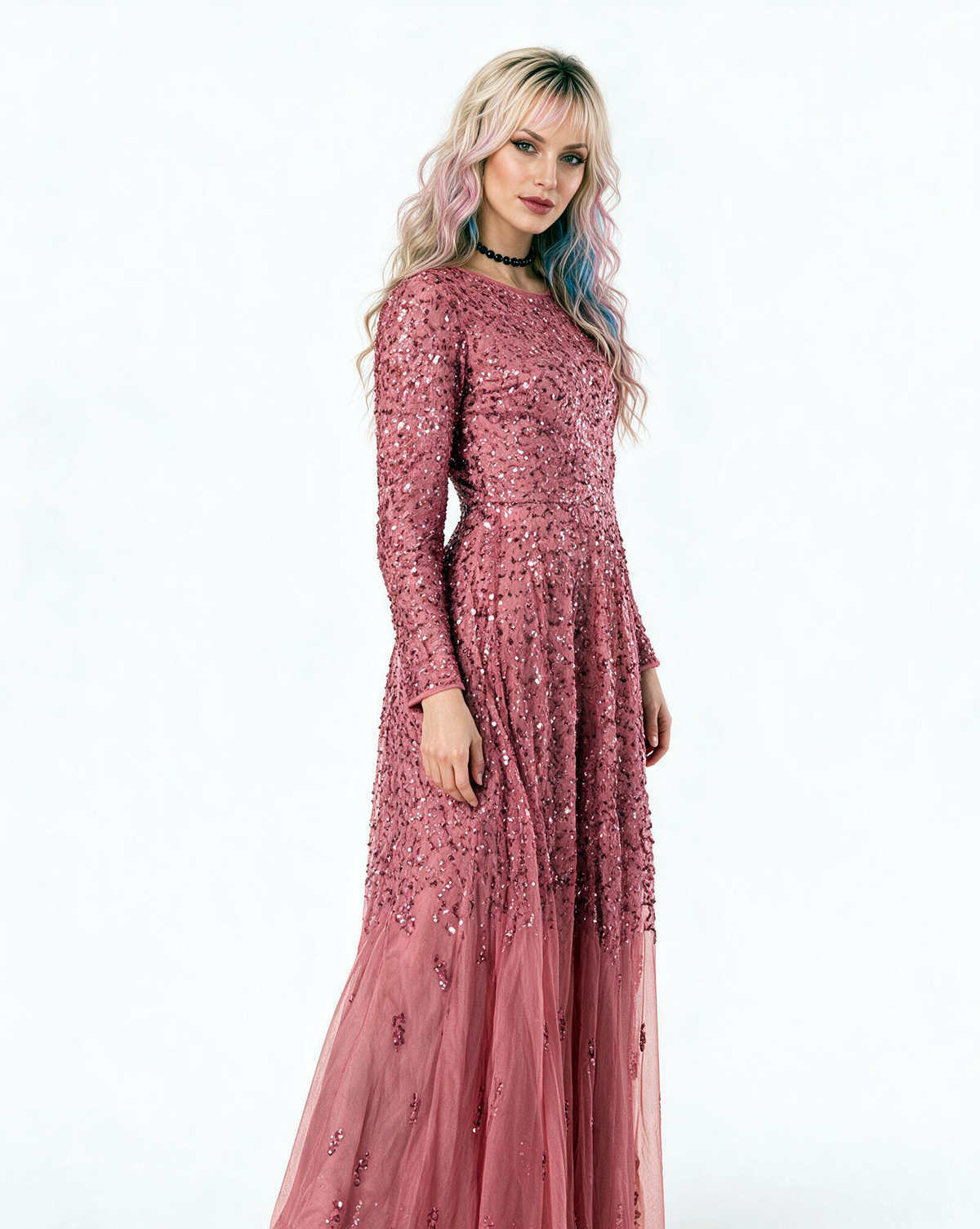 Sila Embellished Maxi Dress – Auburn