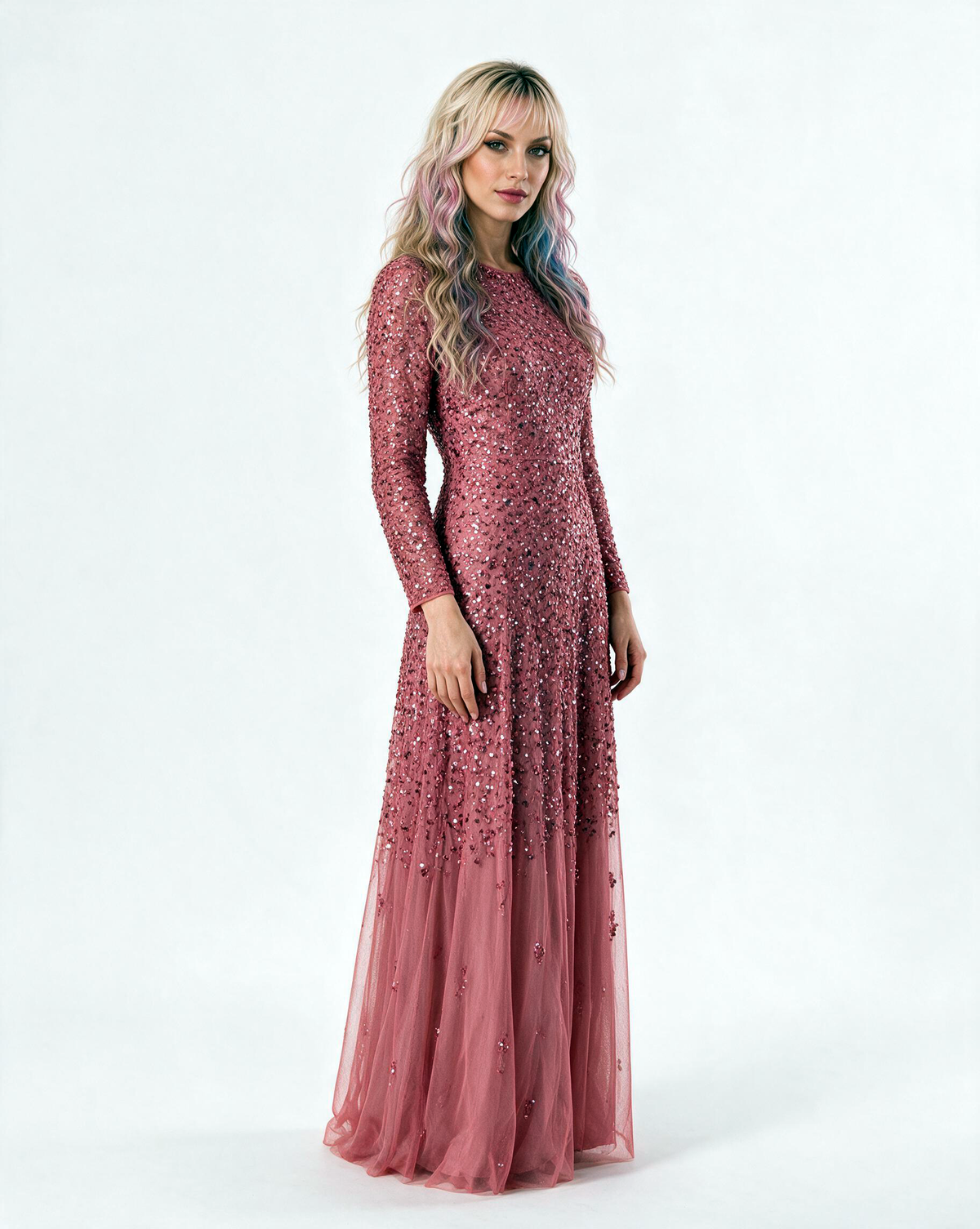 Sila Embellished Maxi Dress – Auburn