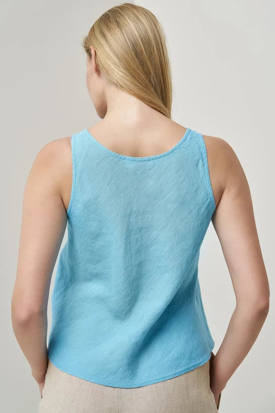 The Kim Cropped Linen Blouse