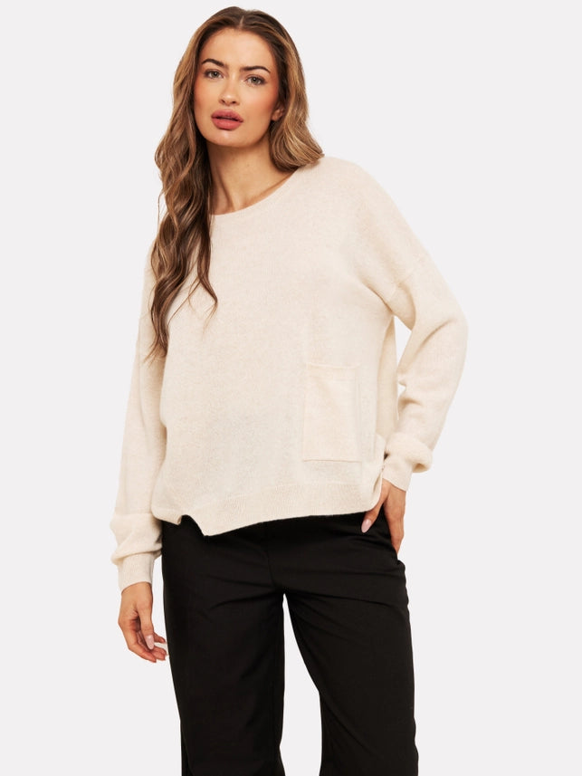 Relaxed Mongolian Cashmere Crew-Neck Jumper