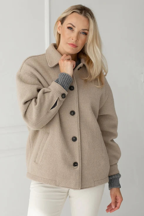 The Edita Wool Coat – Beige