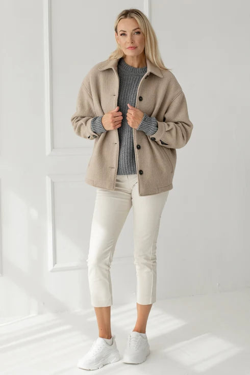 The Edita Wool Coat – Beige