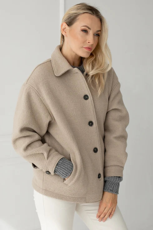 The Edita Wool Coat – Beige