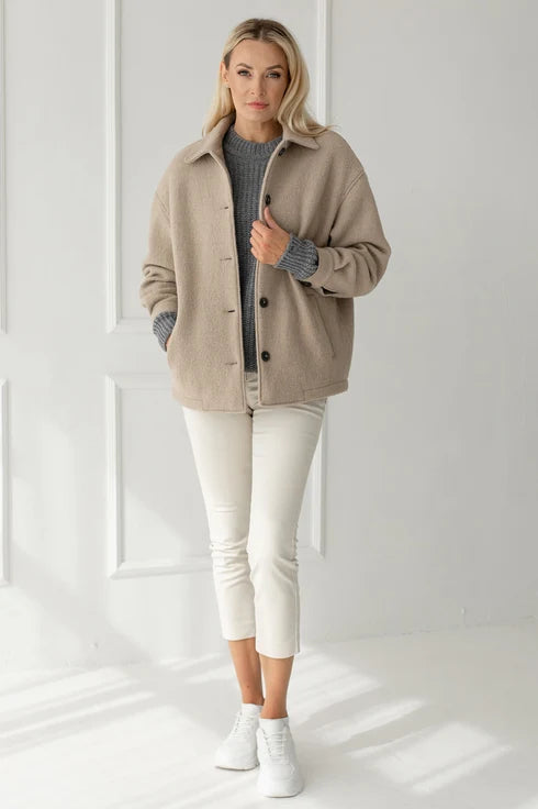 The Edita Wool Coat – Beige