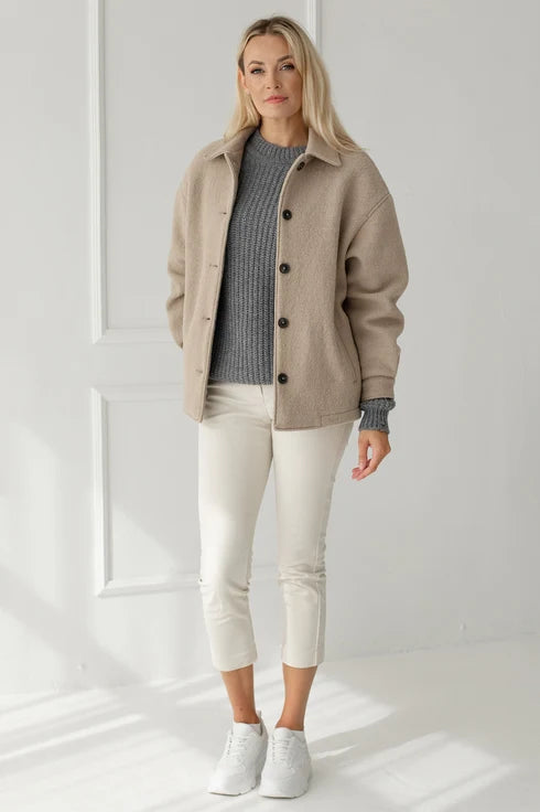 The Edita Wool Coat – Beige